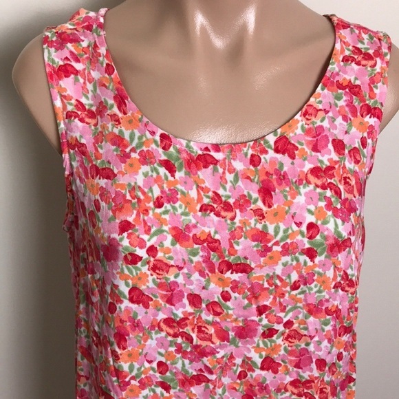 Erika Pink Floral Maxi Slip Dress Y2K Orange - Picture 2 of 5